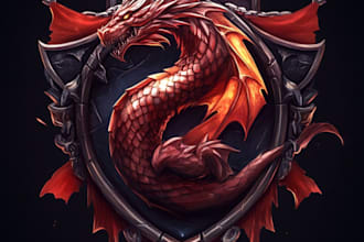 design awesome  fantasy or sci fi logo for you