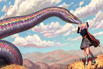 paint an epic fantasy dragon warrior portrait