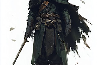 draw a fantasy character ilustration