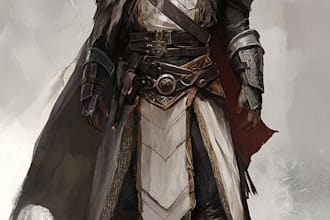 make create amazing d and d or dnd character for you