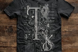 do typography t shirt design or custom graphic tee and unique clothing design
