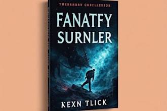 do professional, minimalist, fantasy book and ebook covers