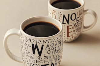 create coffee mug design for your pod business