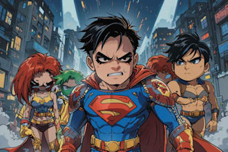 create superhero cartoon character for you