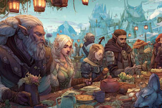 create an epic fantasy book cover