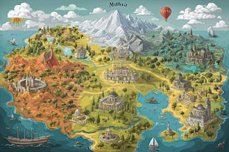 create for you a custom travel illustration map