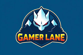 design realistic game logo for any type of game art