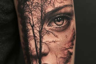 design professional japanese, asian style tattoo design