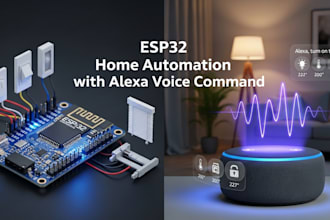 create esp32 home automation with alexa voice command