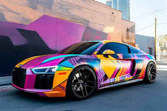do van wrap, car wrap, vehicle wrap, car wrap design
