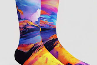 make a custom and pattern socks design