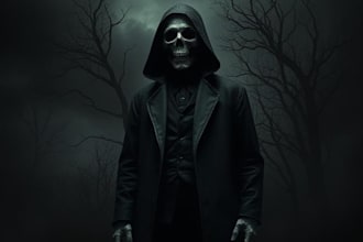 draw a custom dark surrealism for apparel