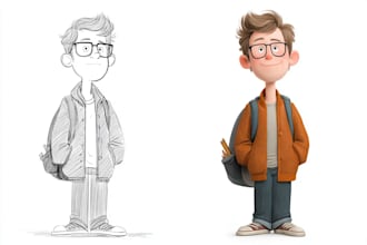 create cartoon colored comics