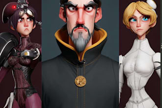 create stylized  character for animation and games