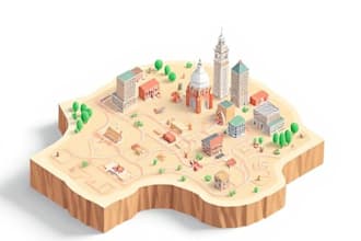 create a professional isometric map