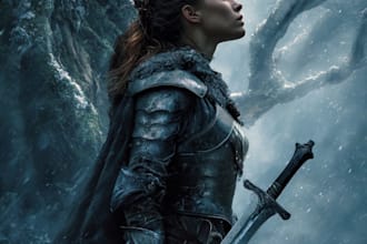 do fantasy book cover design and thriller book cover