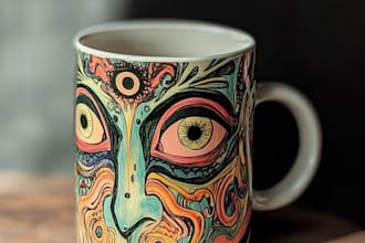 draw a mug or coffee mug design
