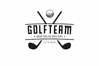 create a professional golf logo design