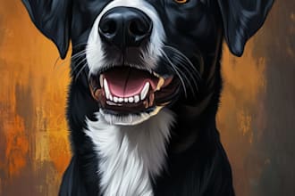 draw pet portrait into cartoon disney