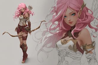 draw fantasy illustrations, concept art, and card game art