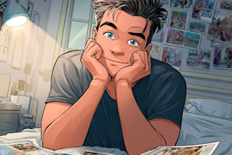 a personalized comic strip for you in cartoon style