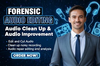 forensic audio, noise reduction, audio cleanup sound editing