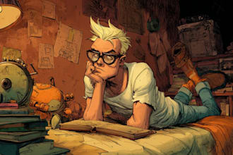 draw comic, manga, webtoon or cartoon illustration for you