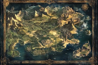 draw a custom map for fantasy