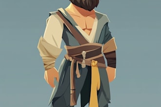 draw 2d game character or 2d game character