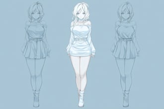 draw sketch anime and manga style