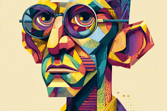 draw amazing vector art portrait