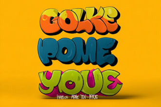 make good fonts logo merchandise design for you