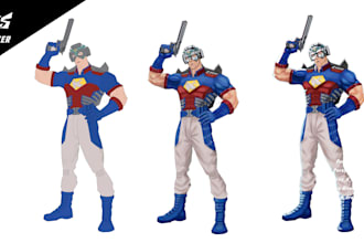 dibujaré al personaje que quieras en el estilo marvel rivals