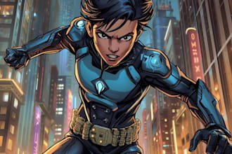 do a charcter of comic or design your comic character