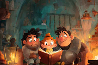 children story book illustration