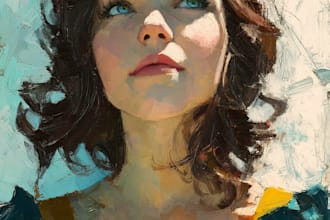 create oil painting into digital oil painting