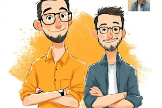 design an family portrait friendship portrait pet portrait