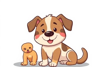 draw pet cartoon or animal illustration in vector art