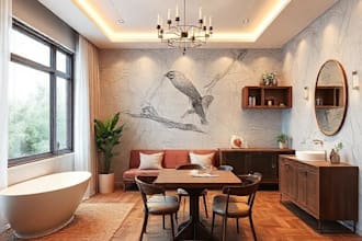do interior design for bedroom, bathroom, kitchen, living, cafe, restaurant, etc