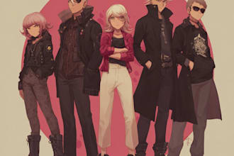 creat design custom danganronpa style character