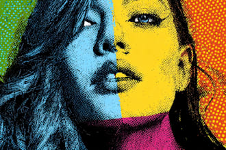 draw you a pop art portrait