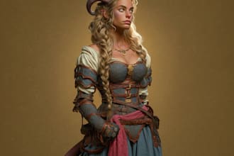 create stunning fantasy character art for your game