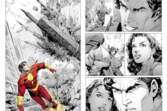 do superhero comic page