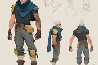 character concept art and character design