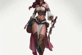 fantasy character art and unique fantasy character