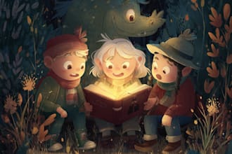 children story book illustration children story book