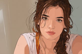 make any photo to vector art portrait