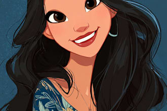 do disney cartoon portrait
