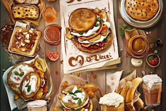 design professional food poster artwork that boosts sales