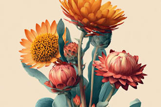 draw a botanical illustration